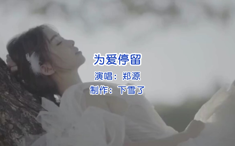 [图]超好听的伤感歌曲《为爱停留》