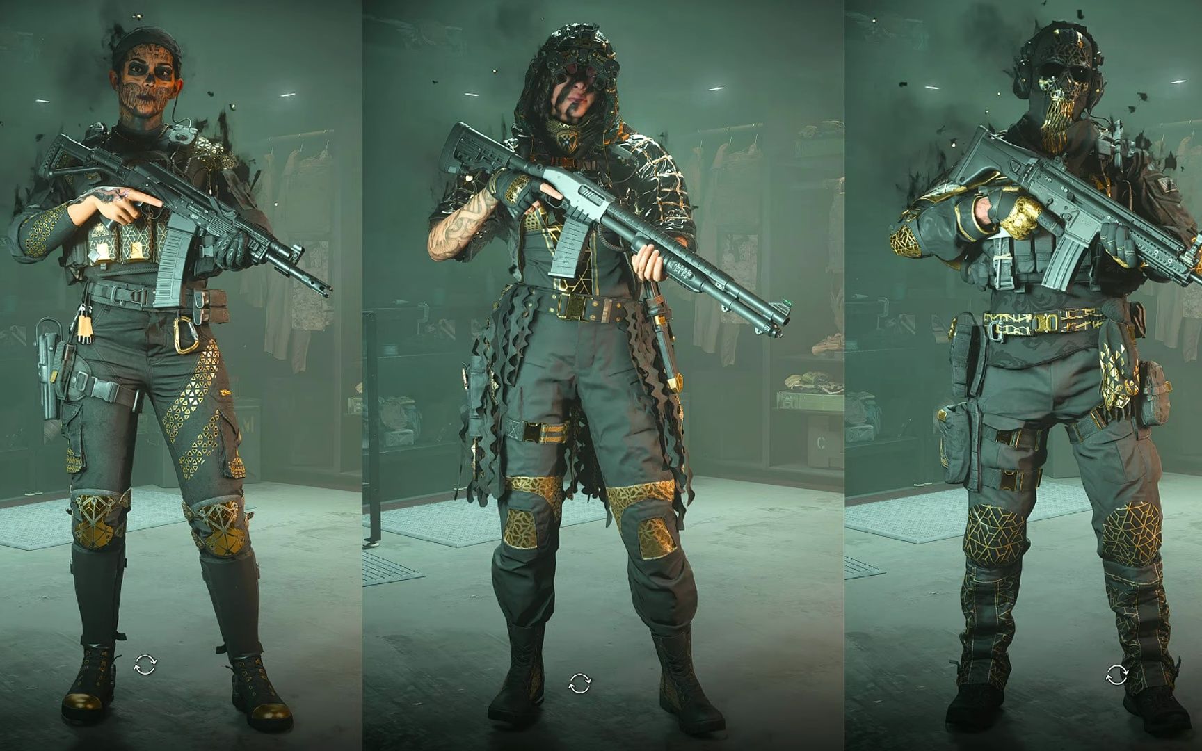 【4k】黑影部队全皮肤对比cod19第四赛季