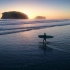 空镜头视频素材 海洋大海航拍冲浪夕阳海浪素材分享