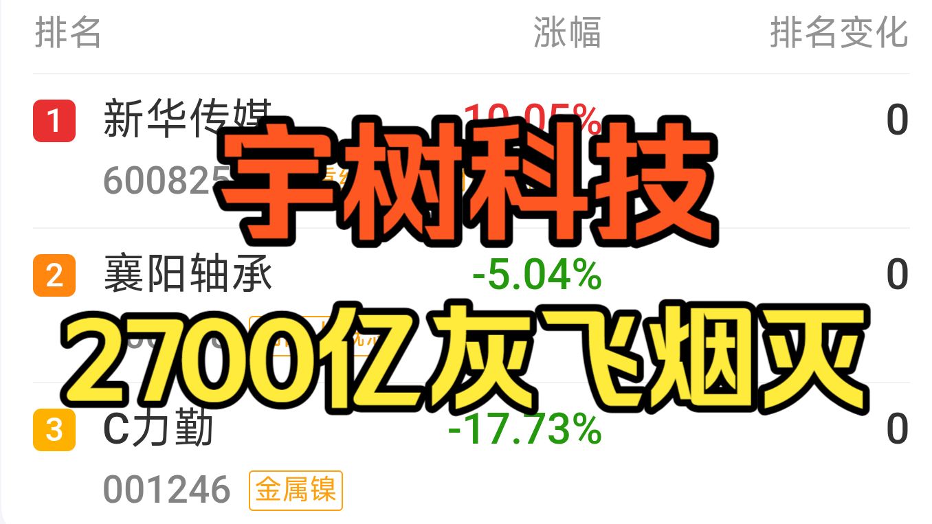 宇树科技剑指300，再创新低！科创板暴跌破位，散户吐血腰斩！题材运行节奏，看懂少走三年弯路！
