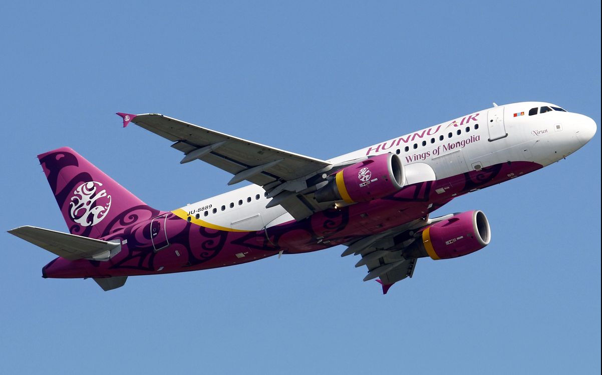 匈奴航空a319ju8889日本松本机场起飞