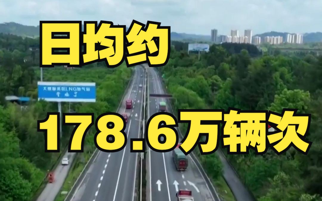 重庆高速集团预计 五一假期重庆全路网车流量约为892.8万辆次 日均约178.6万辆次哔哩哔哩bilibili