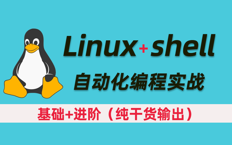 shell脚本从基础到自动化编程实战!shell编程快速入门,B站最通俗易懂的零基础入门教程.哔哩哔哩bilibili