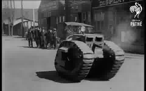 【历史影像】一战美国单人坦克(原题 OneMan Tank Demonstrated (19141918))哔哩哔哩bilibili