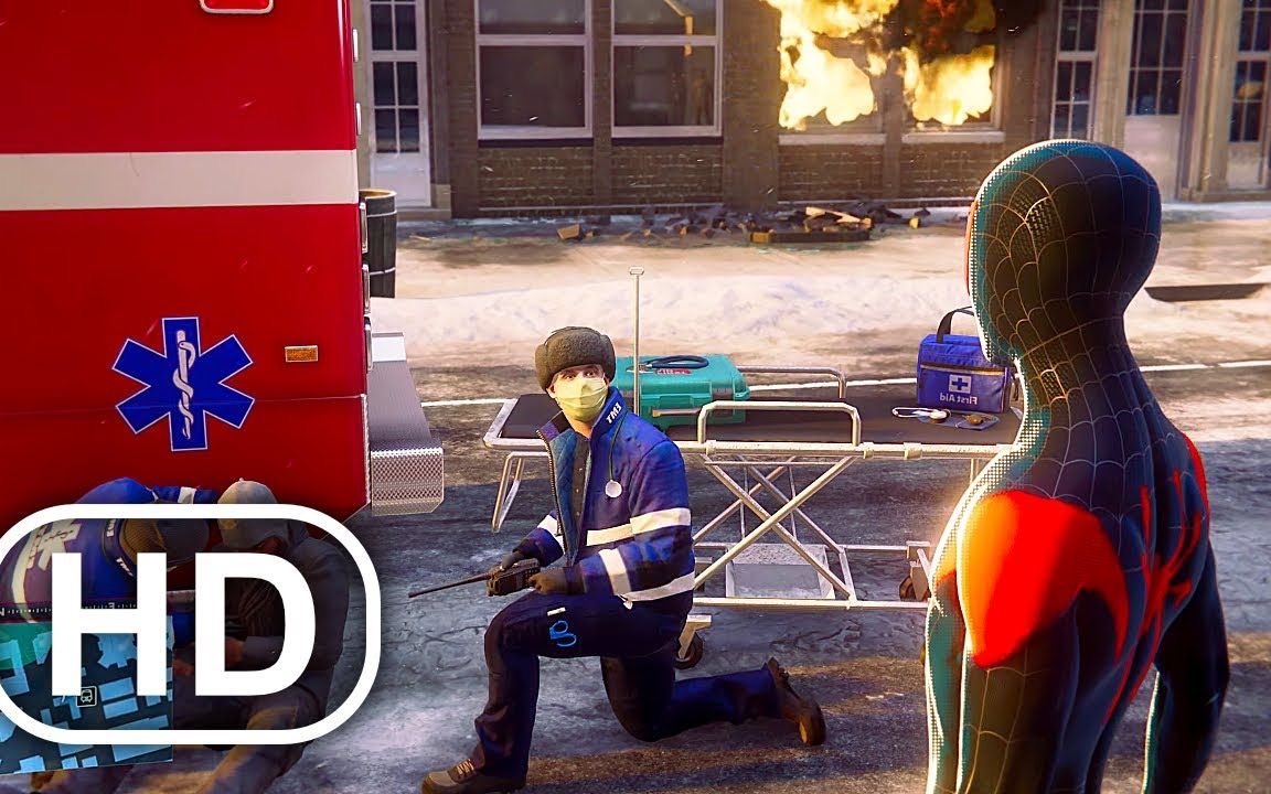 [图]PS5 蜘蛛侠 MILES MORALES PS5 游戏回放 Demo NEW (2020) Marvel Superhero HD