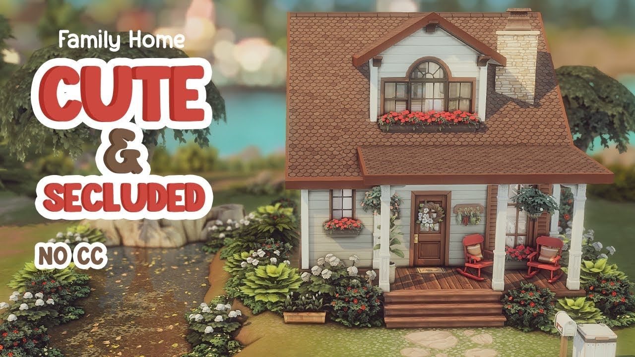 模拟人生4速建搬运:可爱而隐秘的家庭住宅Cute & Secluded Family Home ❤️ Sims 4 Speed Build单机游戏热门视频