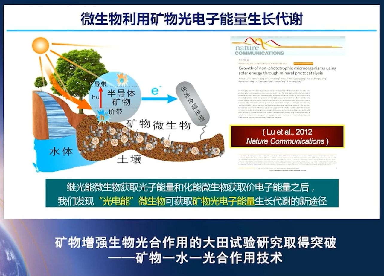 20231209鲁安怀教授矿物增强生物光合作用的大田试验研究取得突破——矿物一水一光合作用技术哔哩哔哩bilibili