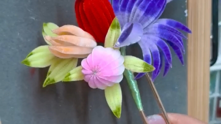 非遗绒花,故宫大三多