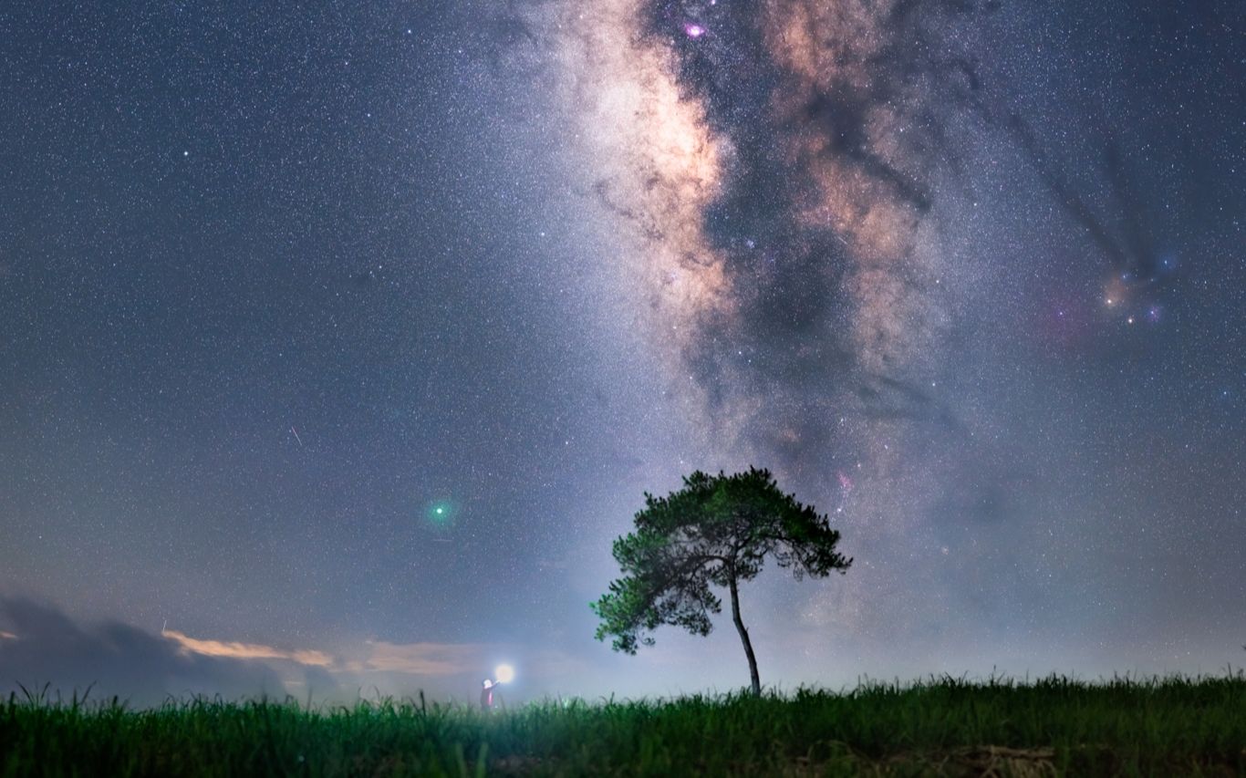 【广西星空】索尼a7s一代视频40万感光度录制银河 拍摄于广西防城港市