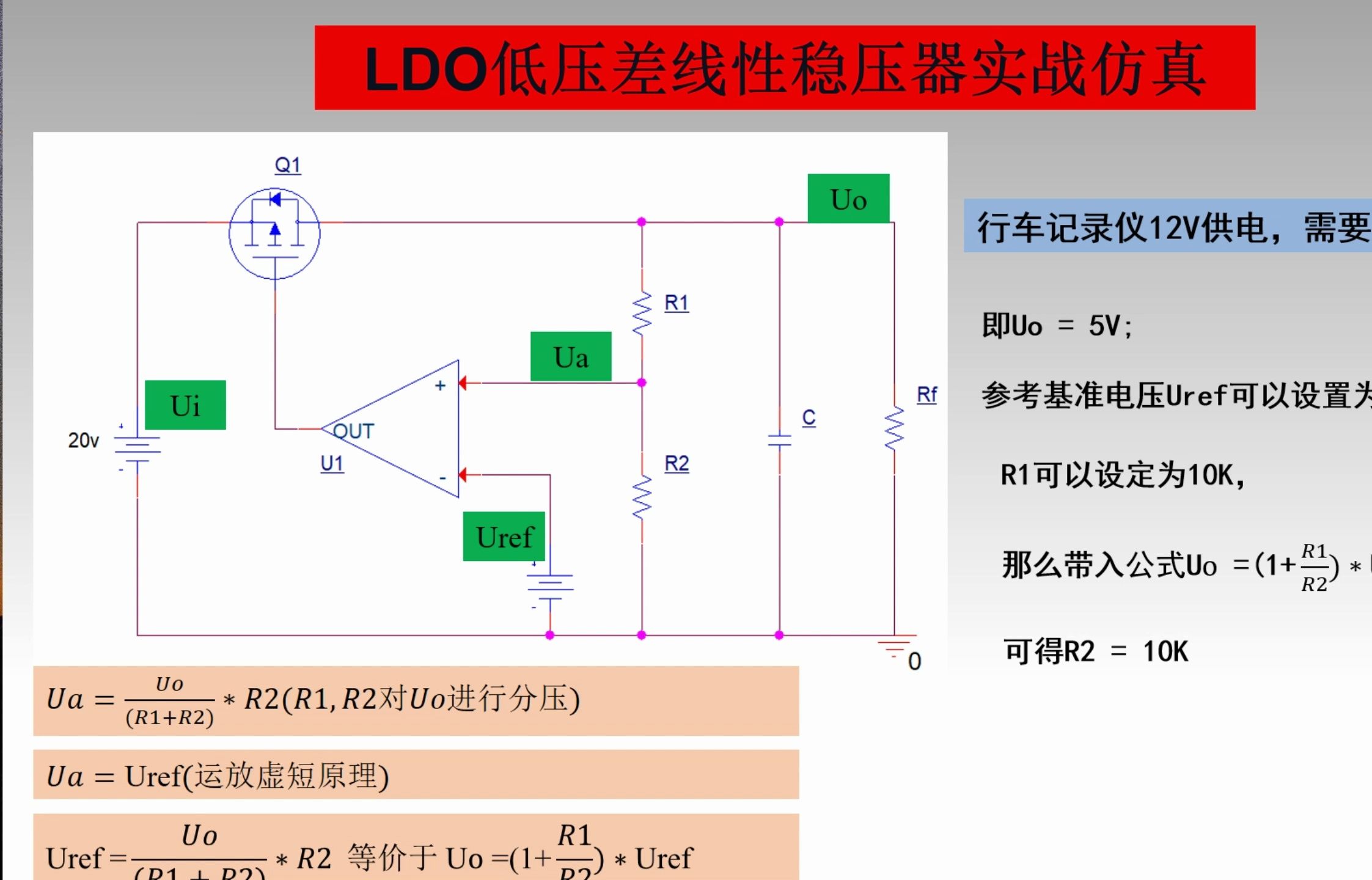 5LDO降压电路原理讲解 LDO实战应用,利用比较器搭建LDO,LDO Cadence仿真,pspice仿真LDO哔哩哔哩bilibili