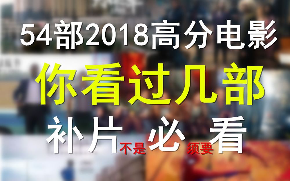 【盘点】速览2018年度50部豆瓣猫眼高分电影哔哩哔哩bilibili