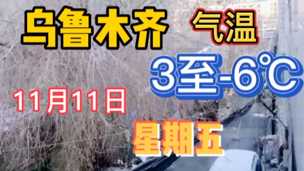 今天11月11日,乌鲁木齐气温下降至36℃,仍在疫情封闭期哔哩哔哩bilibili