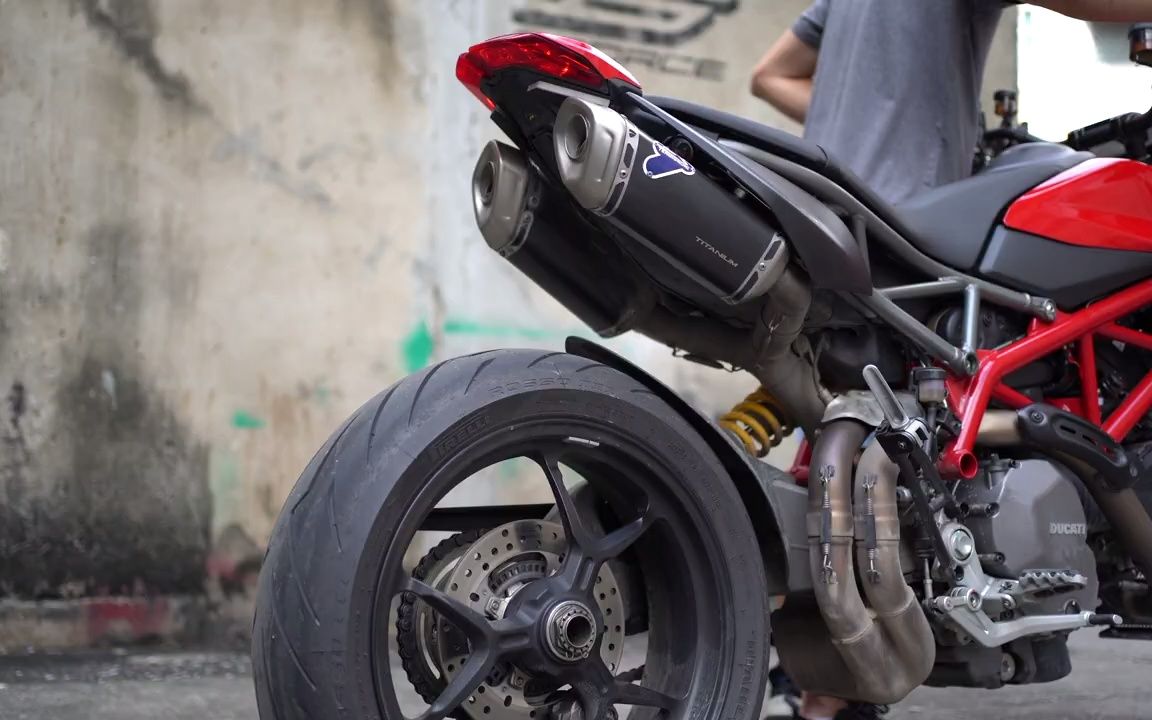 杜卡迪骇客950特米排气尾段声浪