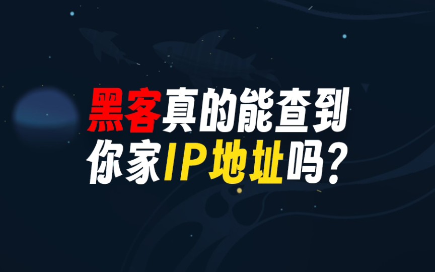 黑客真的可以查到你家ip地址吗?哔哩哔哩bilibili