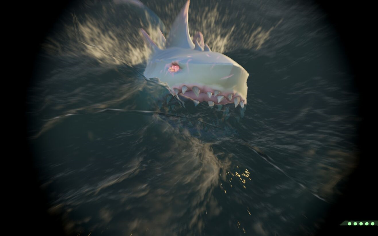 盗贼之海白鲨四百小时成功狩猎稀有白鲨