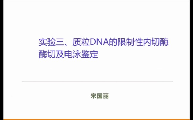 分子生物学实验四哔哩哔哩bilibili