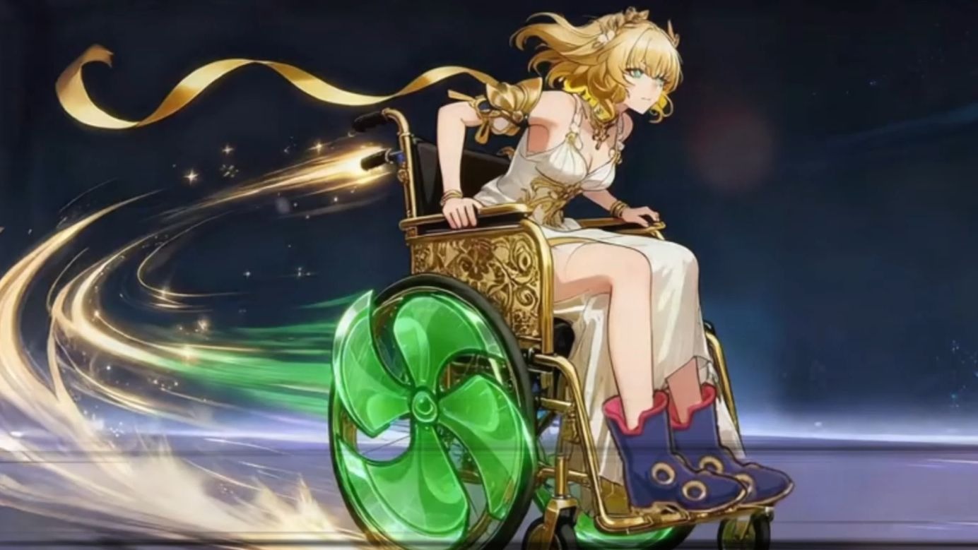 阿格莱雅骑着轮椅飞~骚瑞~骚瑞