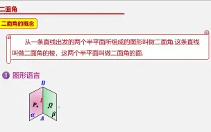 Download Video: 平面与平面垂直（二面角、垂直判定，垂直性质）