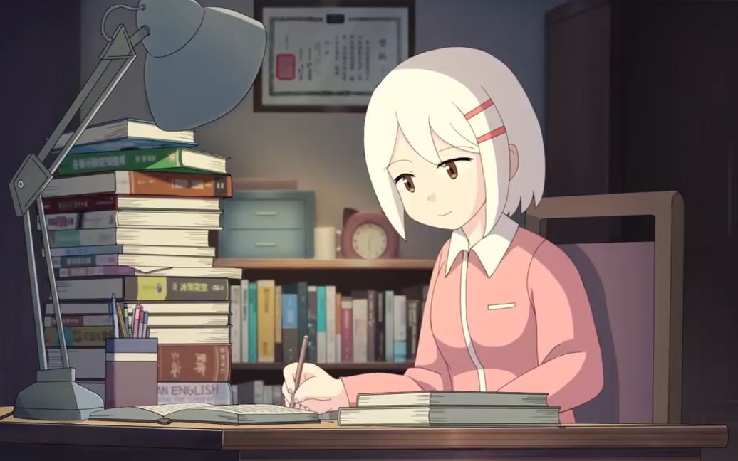 【手转翻书动画机】动画:夜读 效果展示及制作过程