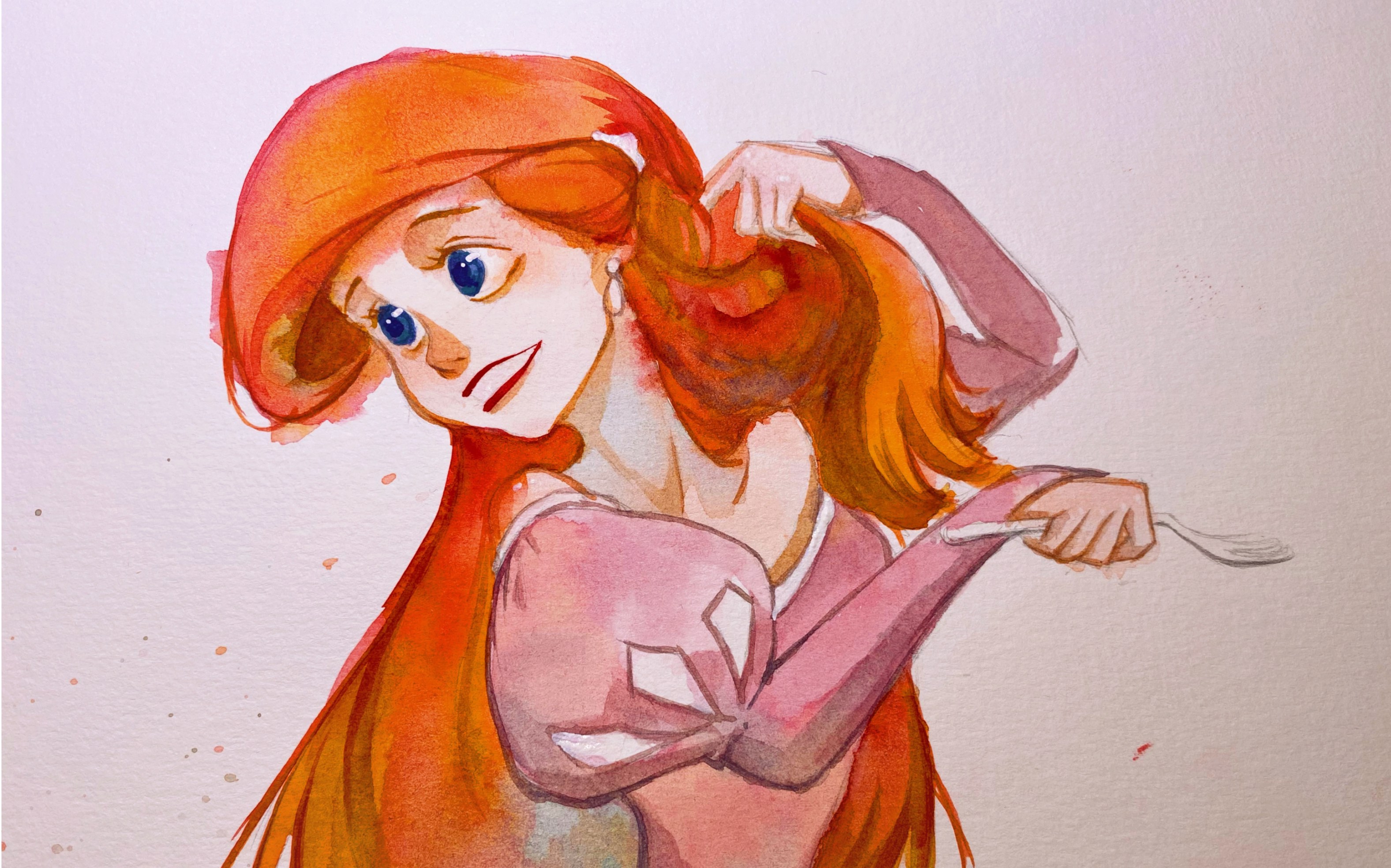 【水彩】这就是公主