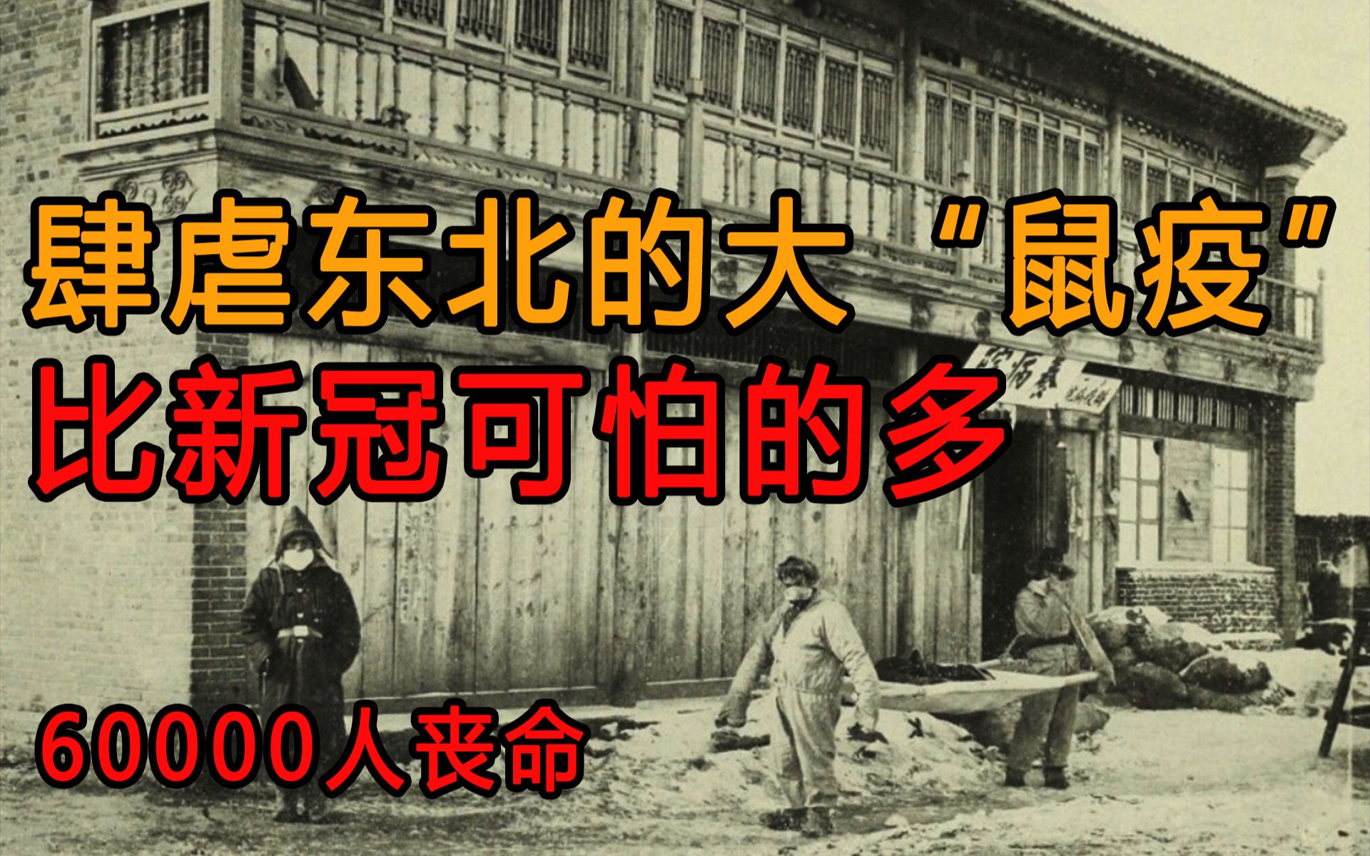清末东北鼠疫有多可怕6万人丧命日本企图借此占领东三省被他破坏