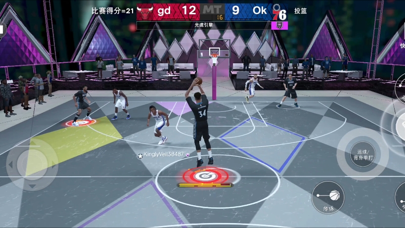 2k24mt goat字母哥真离谱尼克杨投篮包半场直接投随便绿