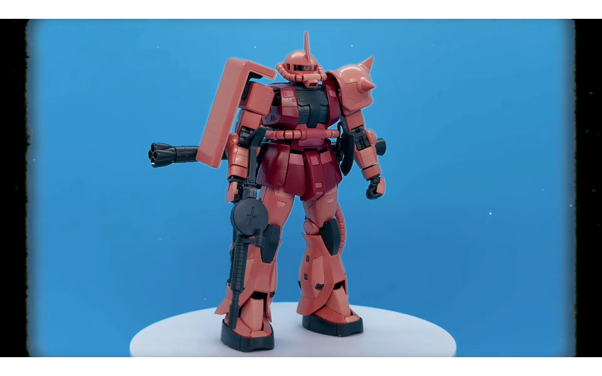 红色有角三倍速,很喜欢的角色夏亚专用型红扎古rg