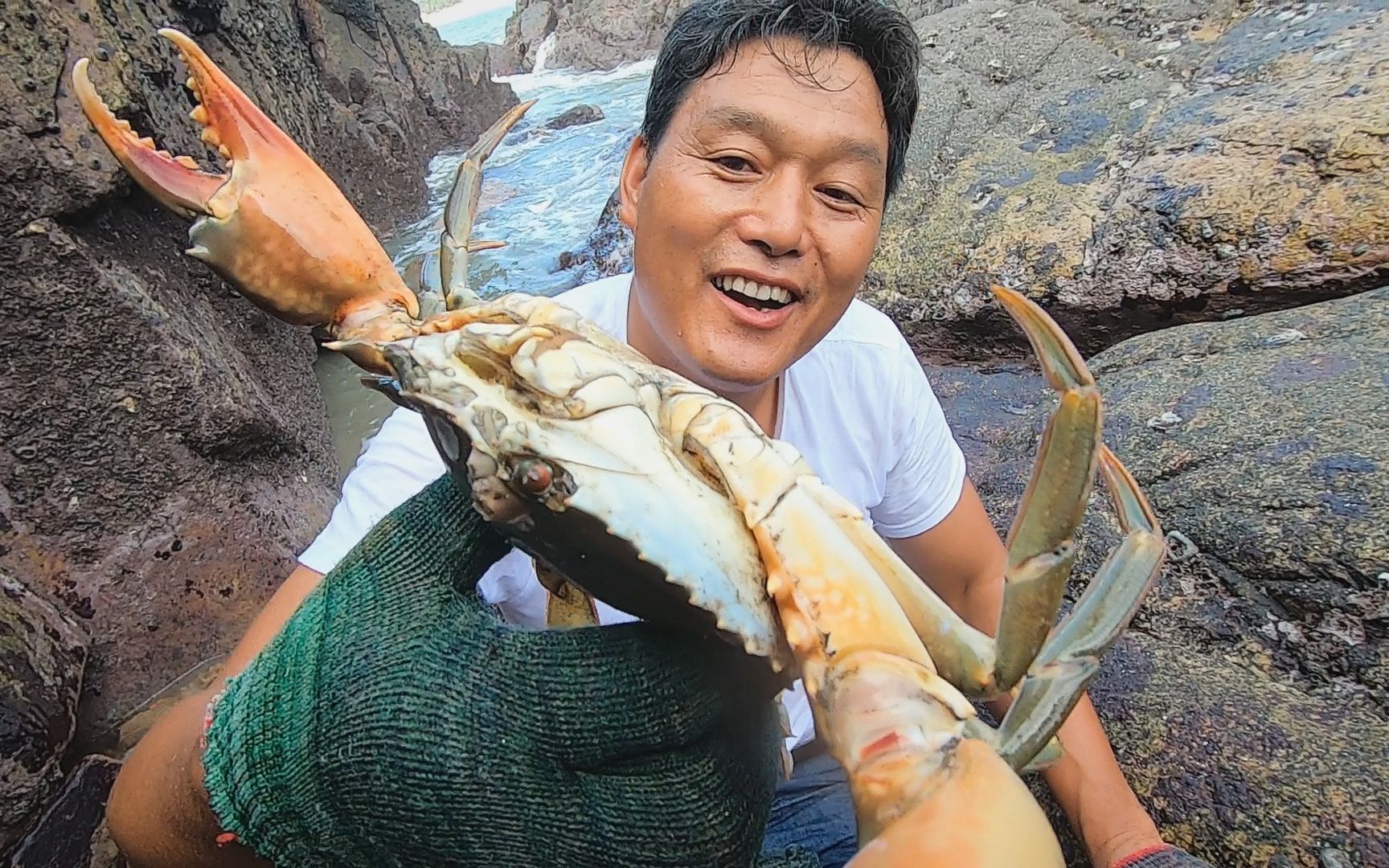 荒岛小海鲜成堆出现阿阳登上后越捡越兴奋赶海阿姨都好奇来看看