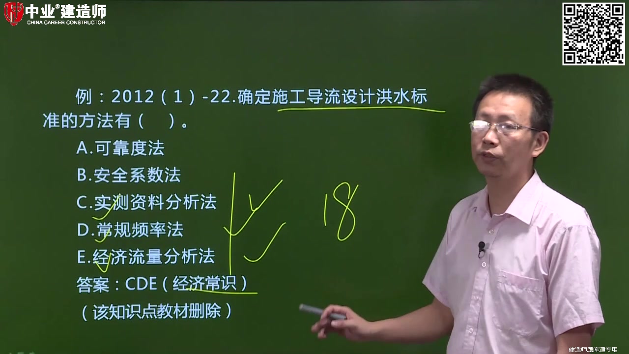 中业教育一级建造师考试水利水电施工导流标准哔哩哔哩bilibili