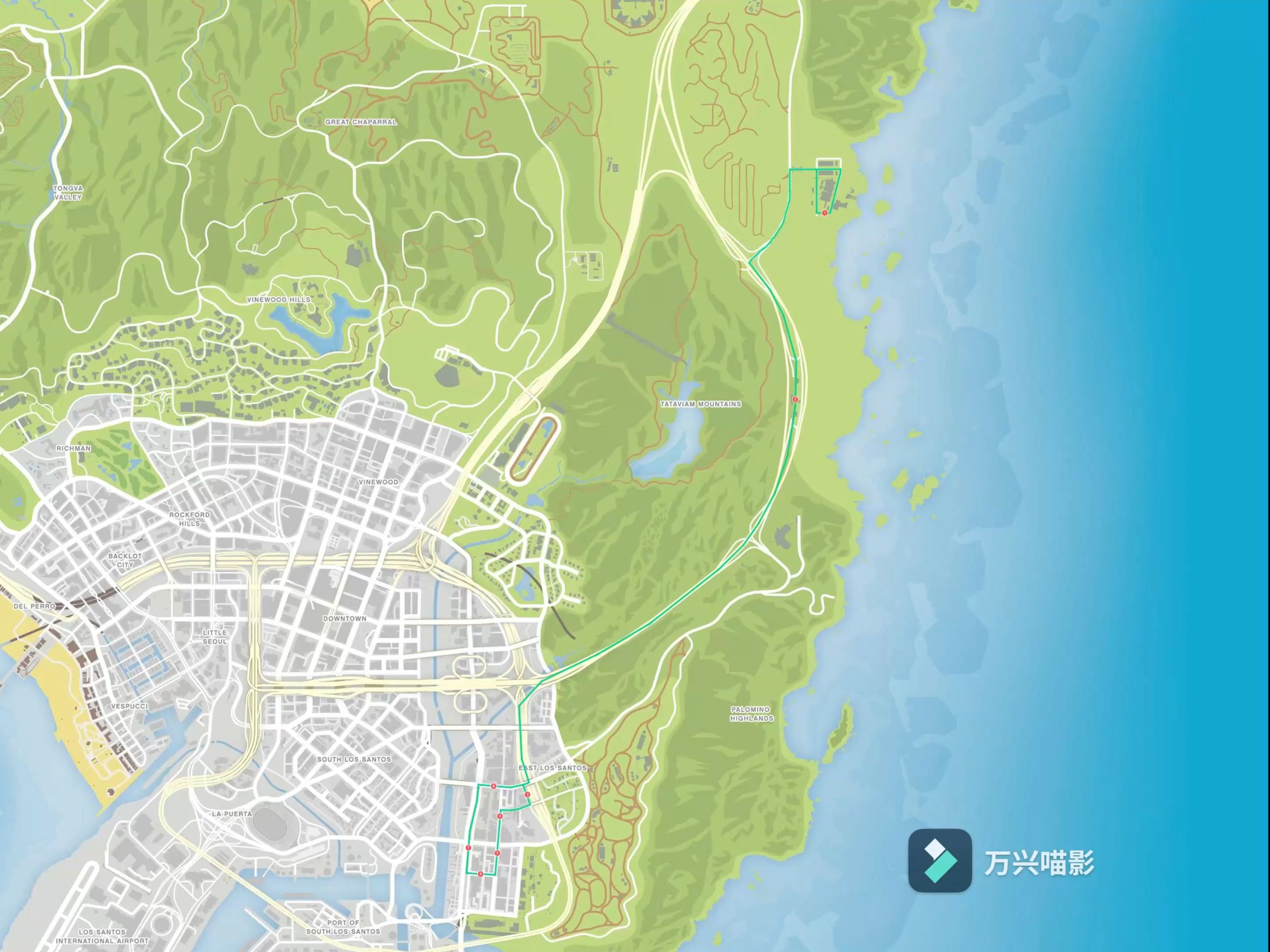 gtaol洛圣都公交快放 345路上行帕默泰勒发电站——干船坞街pov 4倍快