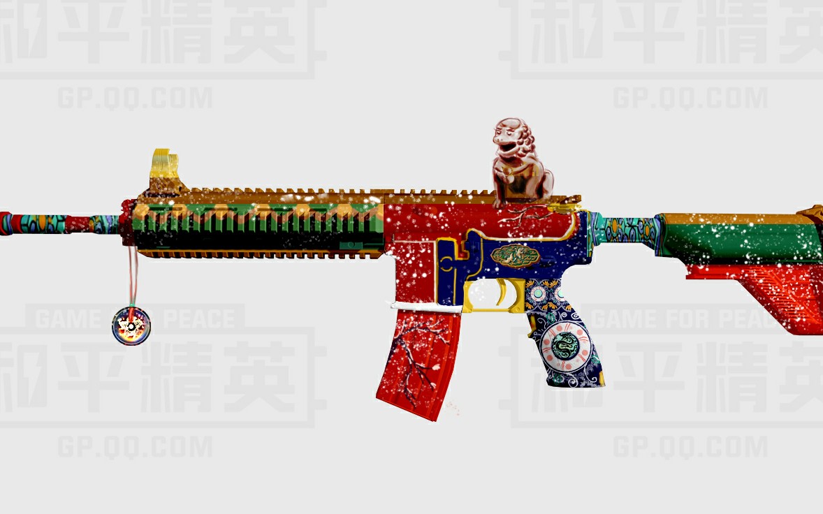 【和平精英皮肤设计大赛】国风故宫版m416绘制过程