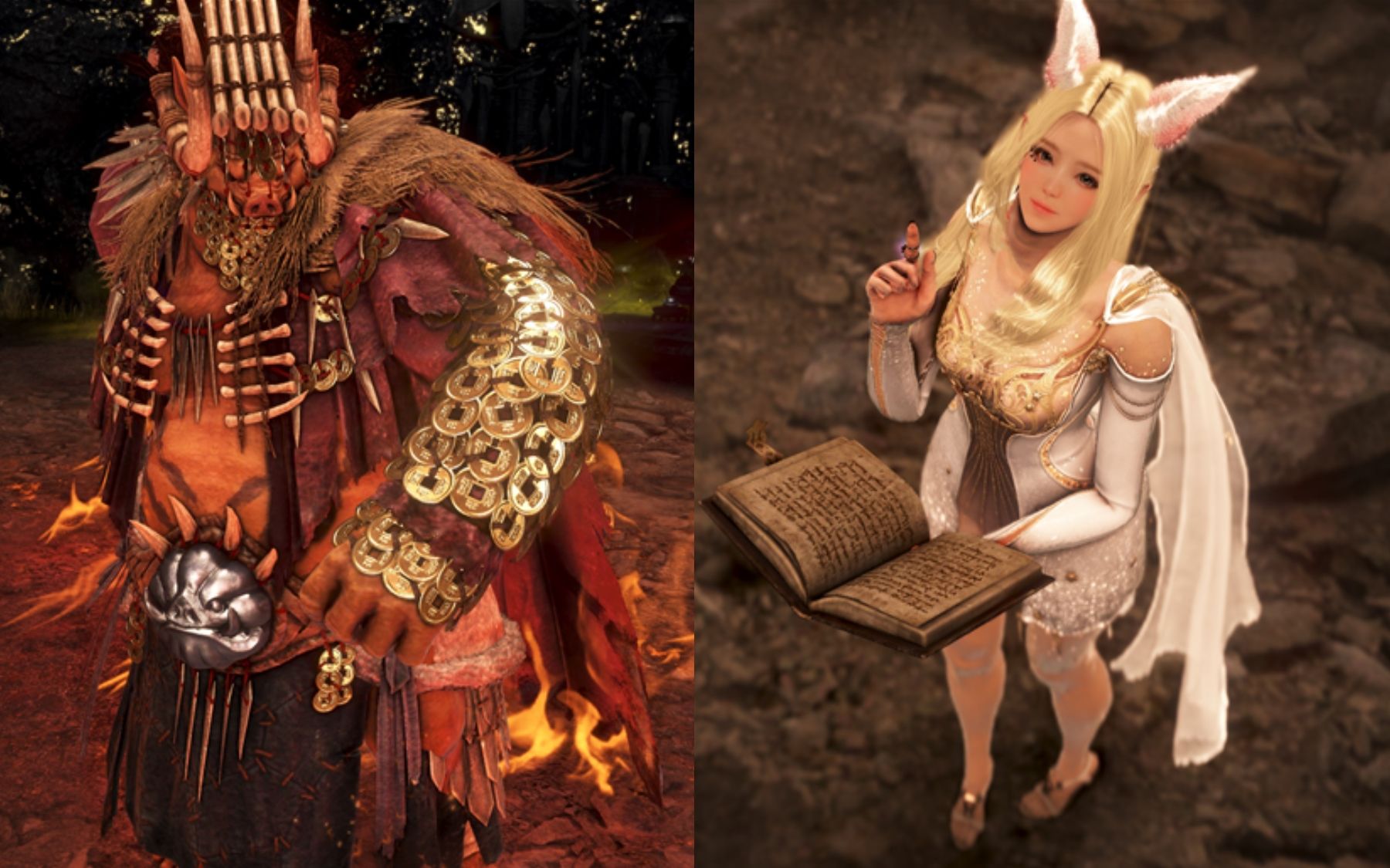 黑色沙漠 萌新游侠挑战七灾金猪王 精灵妹纸vs猪猪兽人