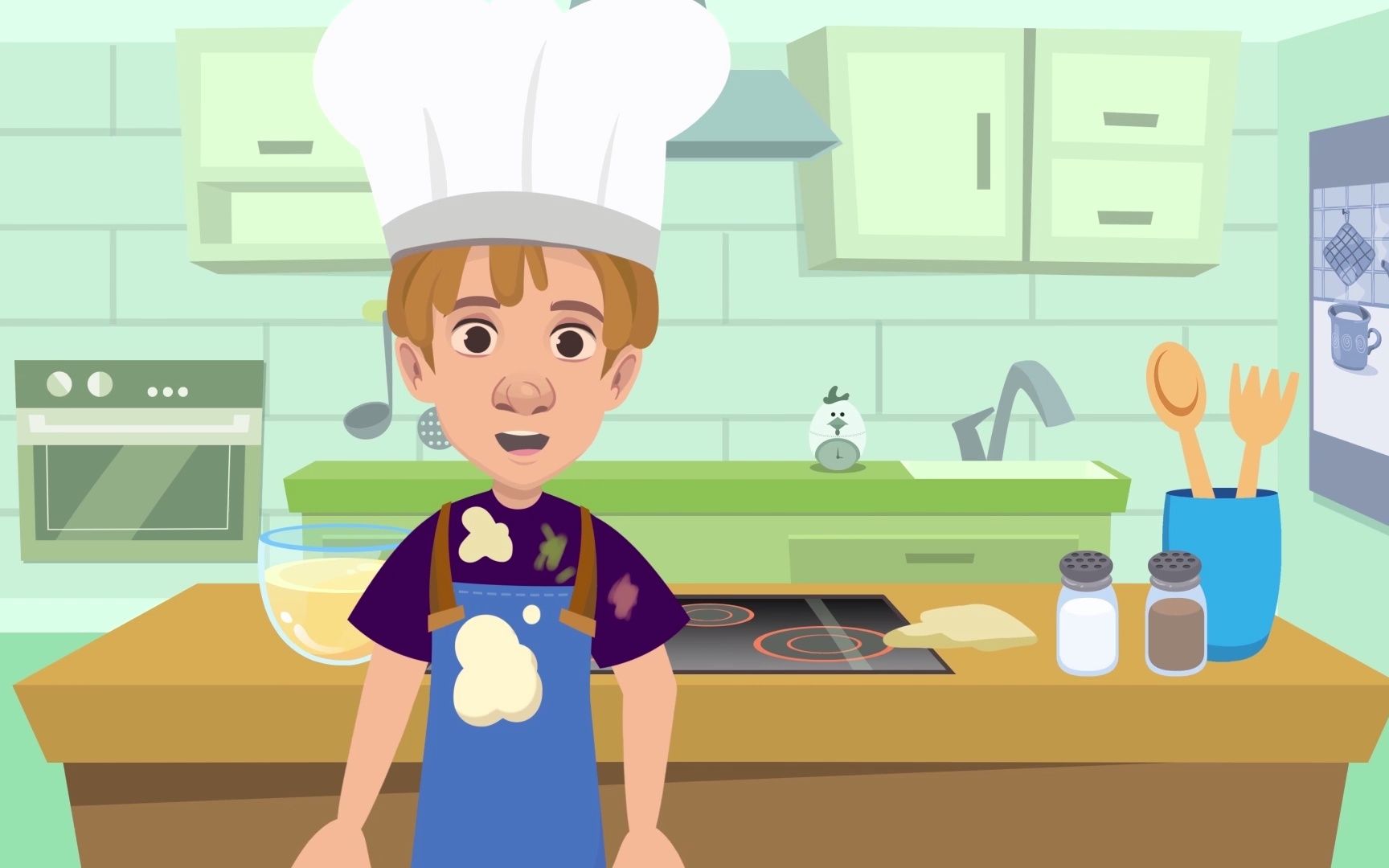 l1 cooking verbs for kids