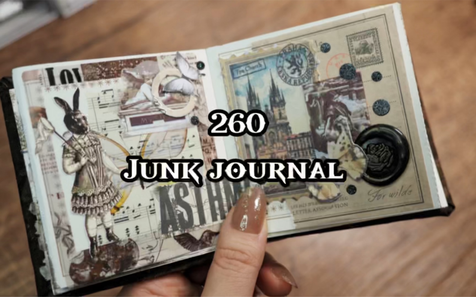 260期junk journal |迷你手帐#艺术垃圾杂志#复古手帐#风琴本手帐哔哩哔哩bilibili