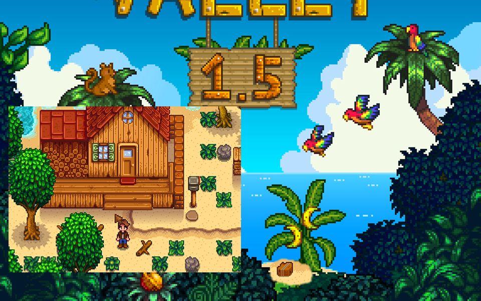 【星露谷物语1.5】 竟然是沙滩(雕)  新图ヾ(≧▽≦*)o