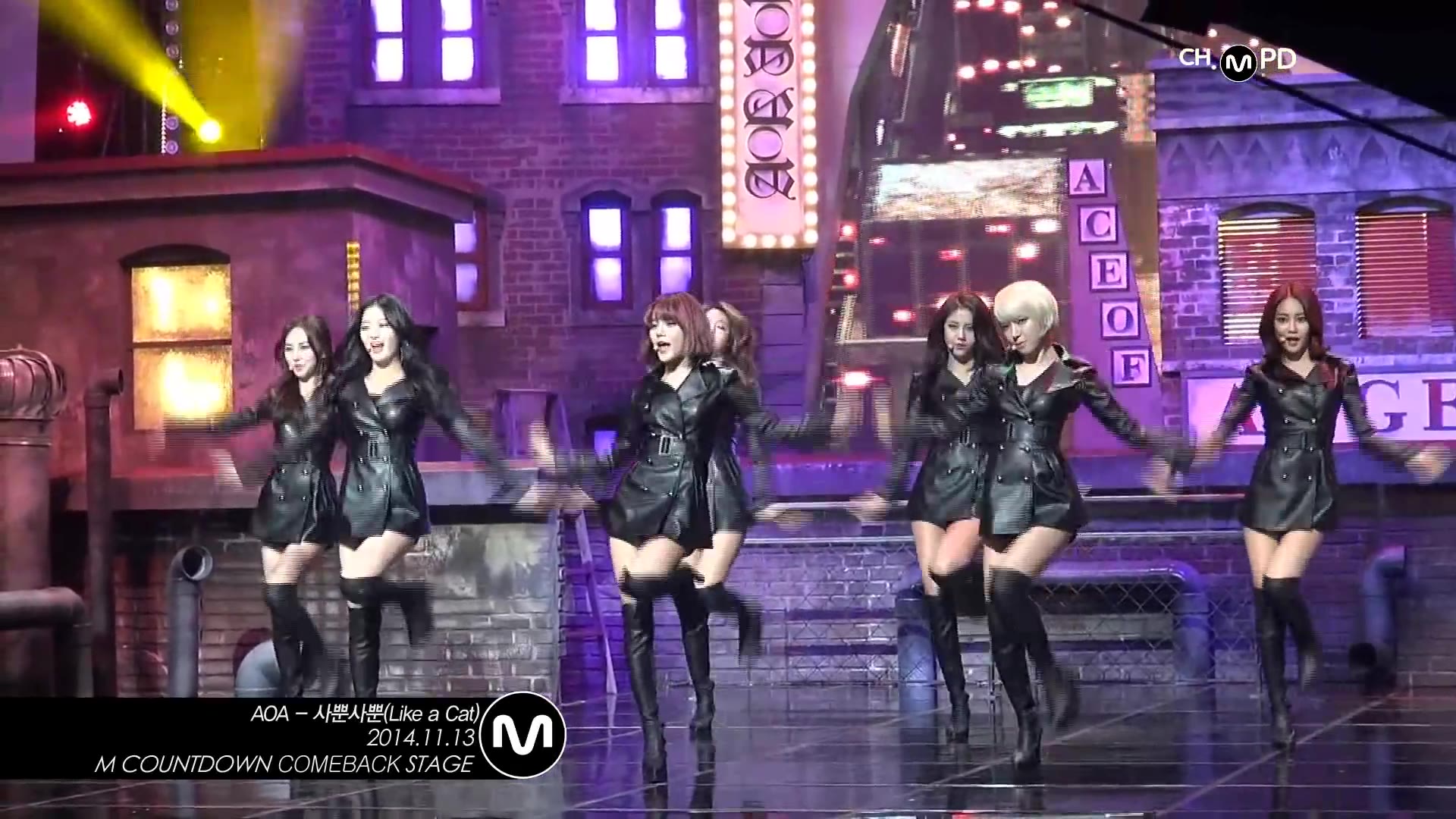 [图][MPD直拍] 141113 AOA - 猫步轻俏(Like a Cat)