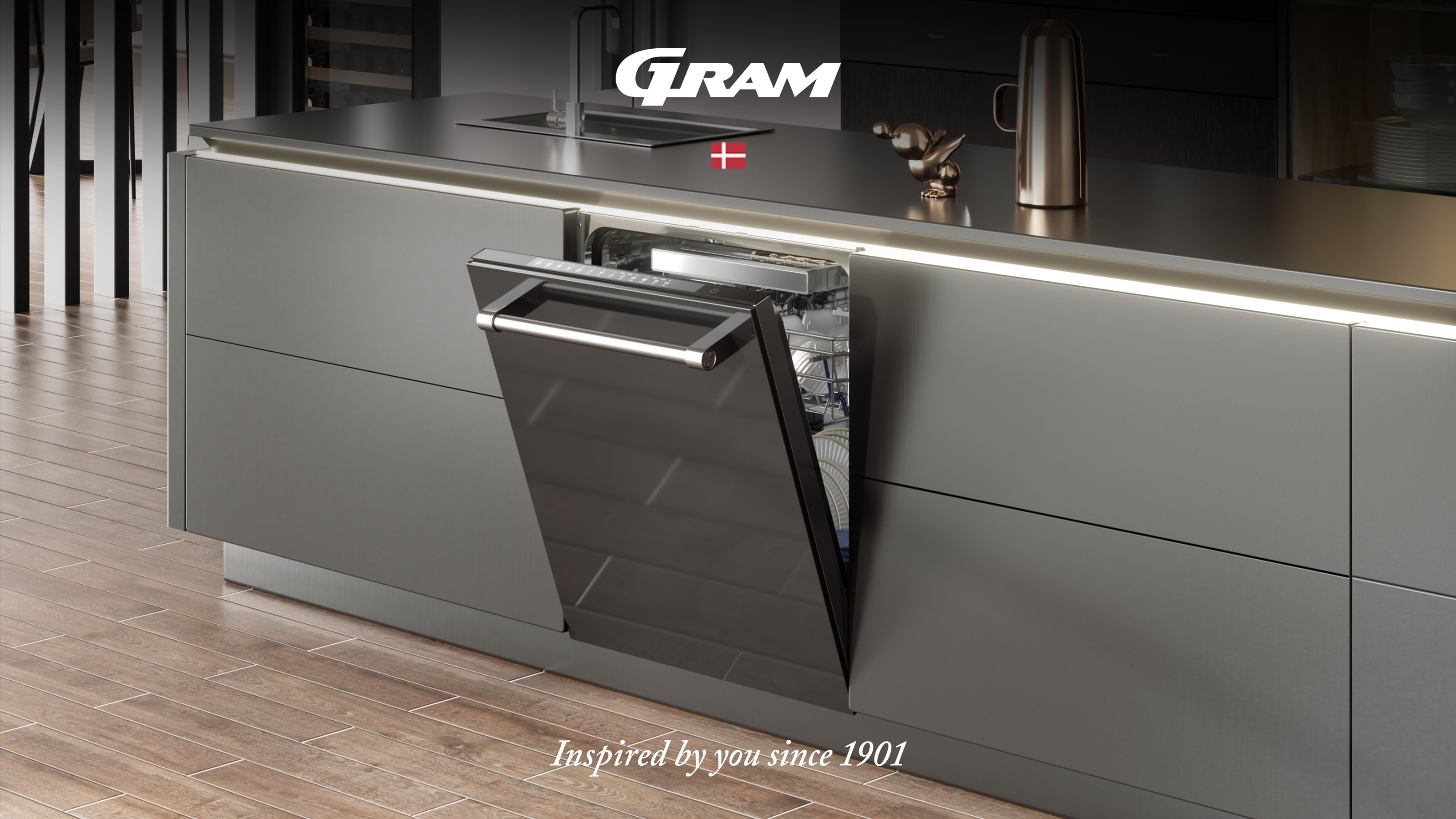 gram s100 全嵌入式变频洗碗机 | 精致以求,不止洁境