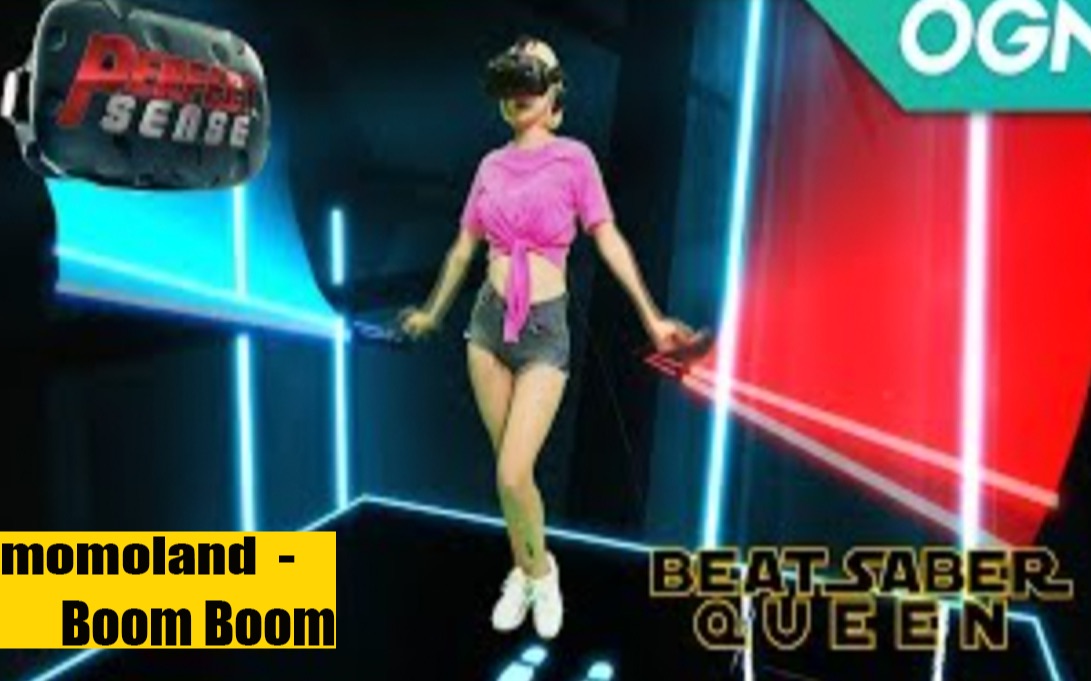 [图]【beat saber 女王】以为是个青铜，结果是个王者，舞姿妖娆跳bboombboom