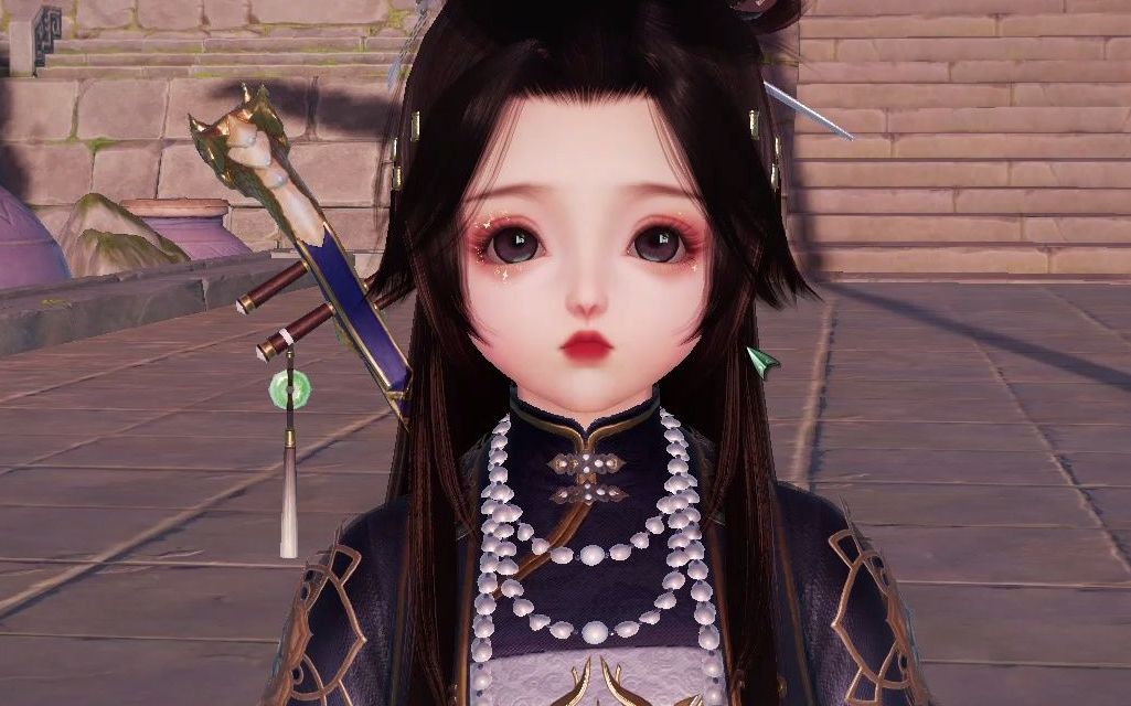 剑网3琵琶盒子归梦长夜歌衣服黑发实装