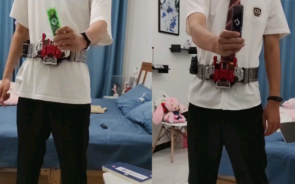 [两人一体的双色怪人]dx假面骑士w驱动器变身