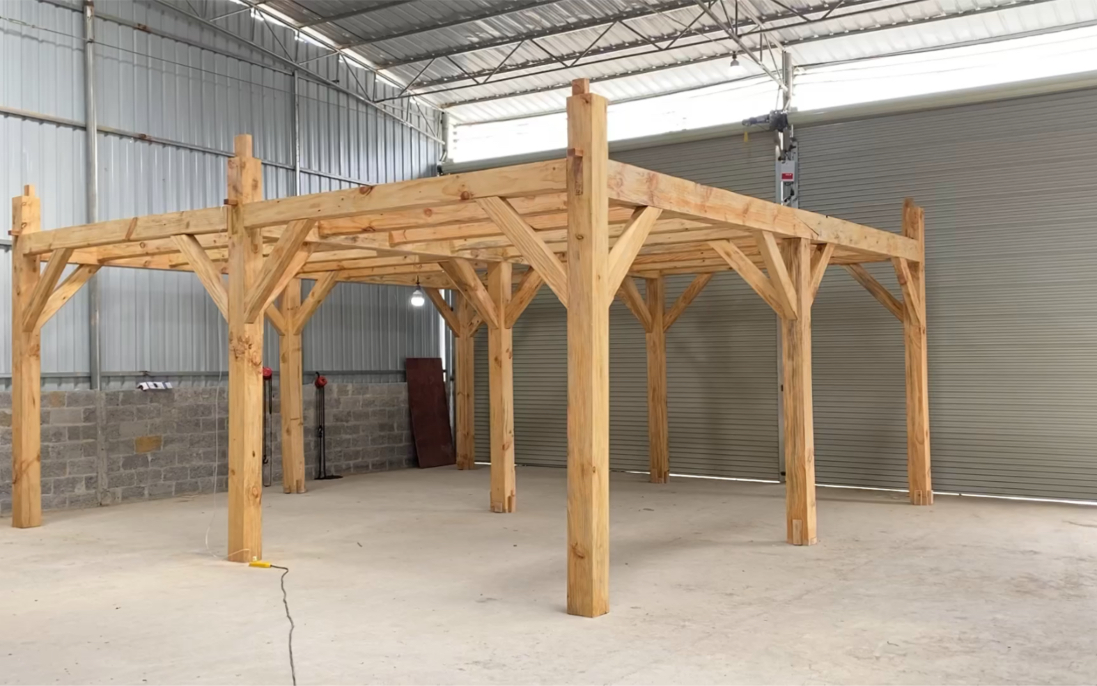 第一个木结构框架