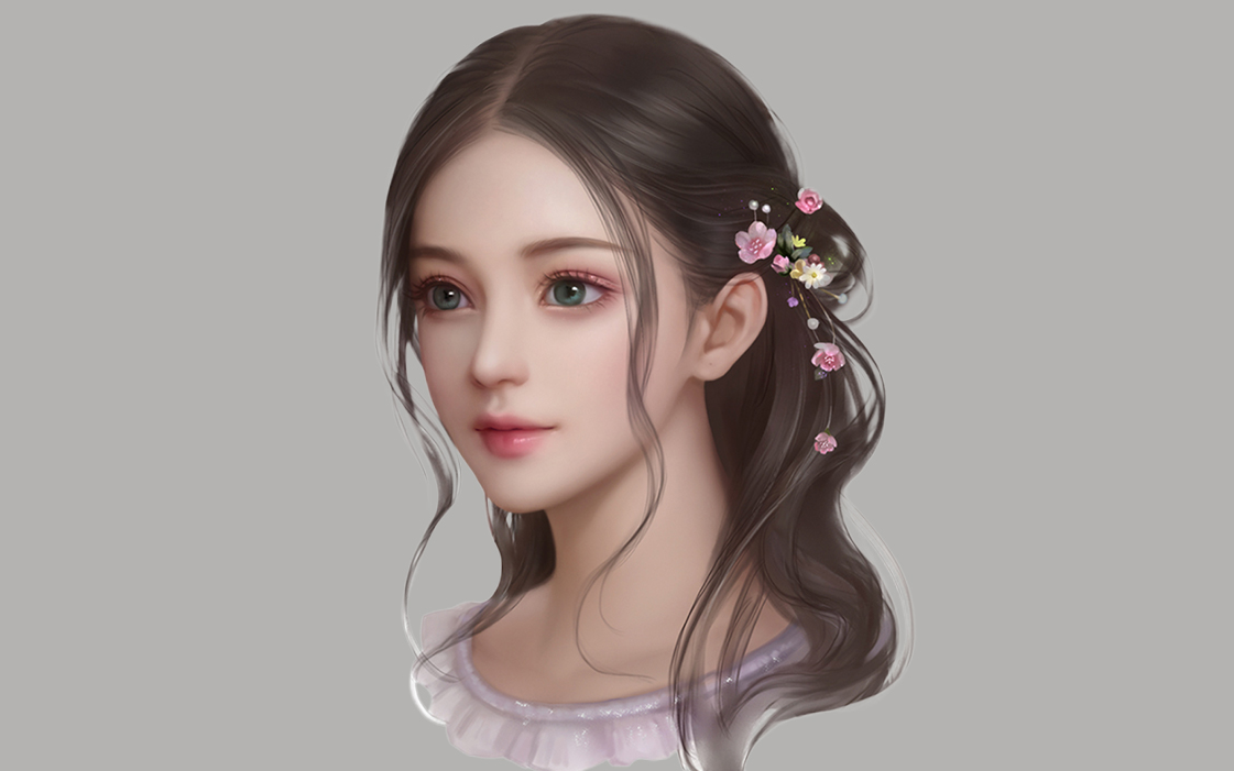 3dmax经典人物建模教程 从box到古风绝艳美女