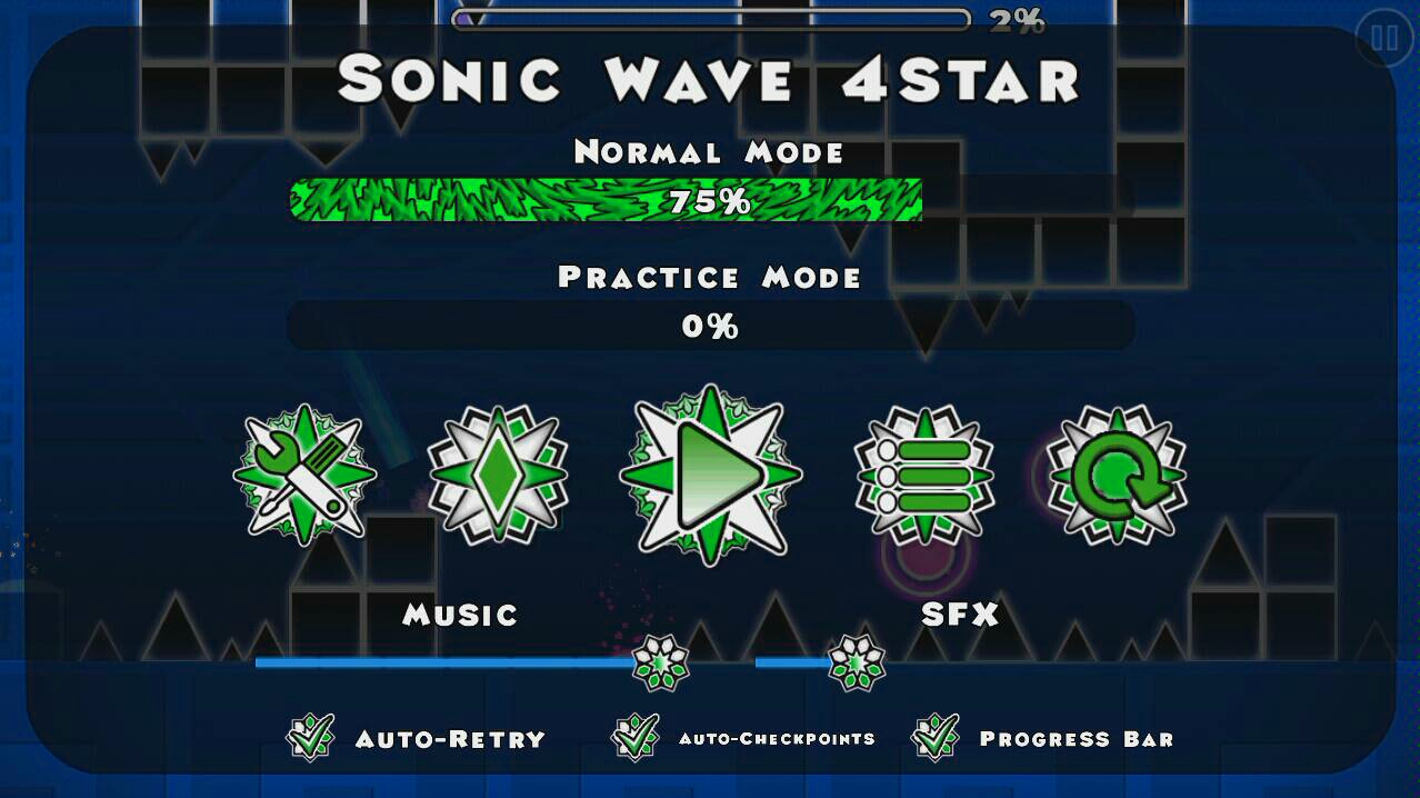 [图]【Geometry Dash】群友关Sonic Wave 4star