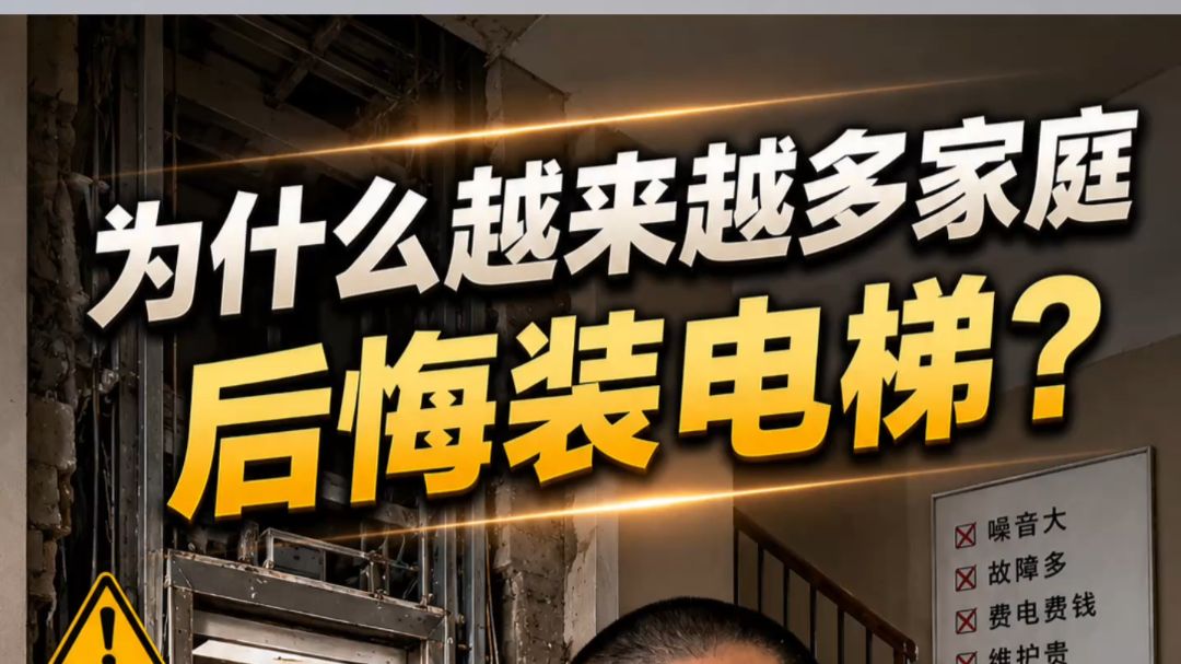 【电梯避坑】为什么越来越多家庭 后悔装电梯？