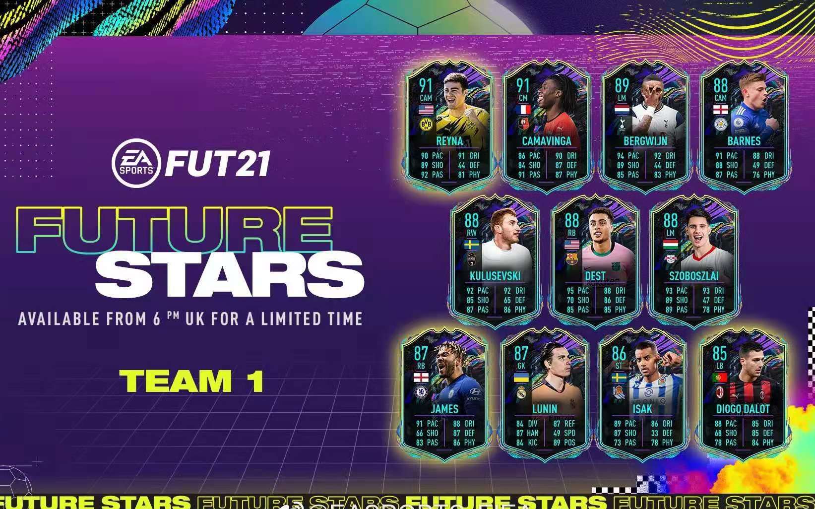 fifa21ut新星卡全球员数据解读 卡面数据全解析理性分析