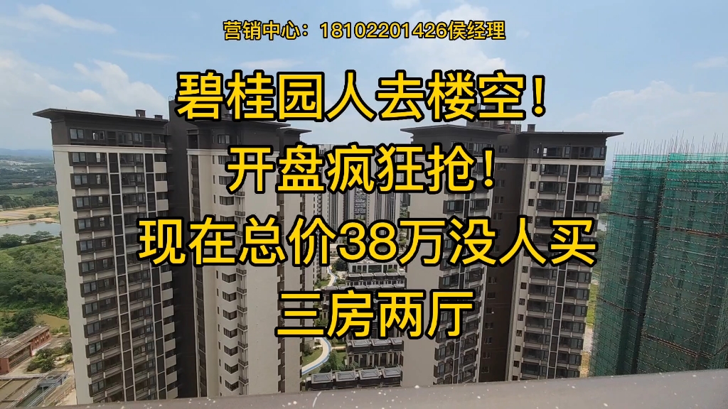 广东佛山碧桂园人去楼空!开盘疯狂抢!现总价38万三房没人要哔哩哔哩bilibili