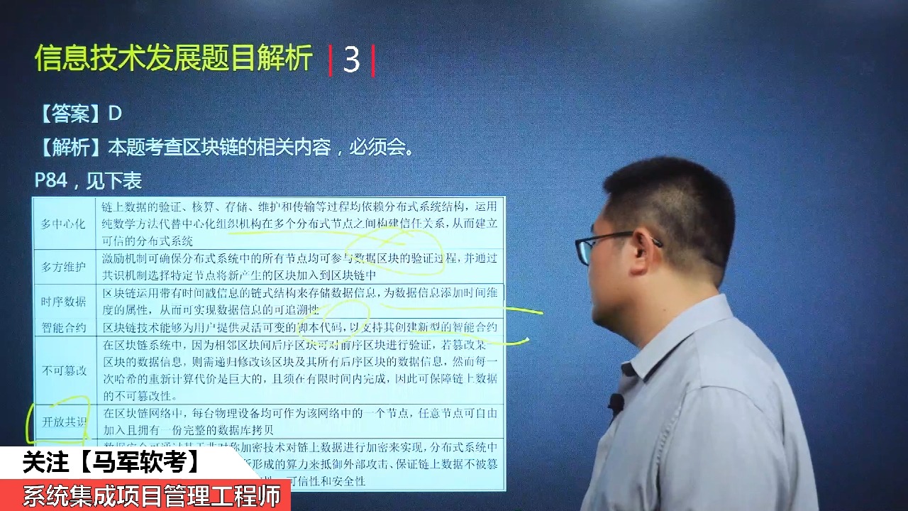 [图]马军老师软考中级系统集成项目管理工程师信息技术发展真题3