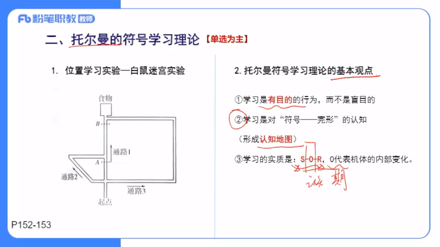 认知主义学习理论 托尔曼符号学习理论哔哩哔哩bilibili