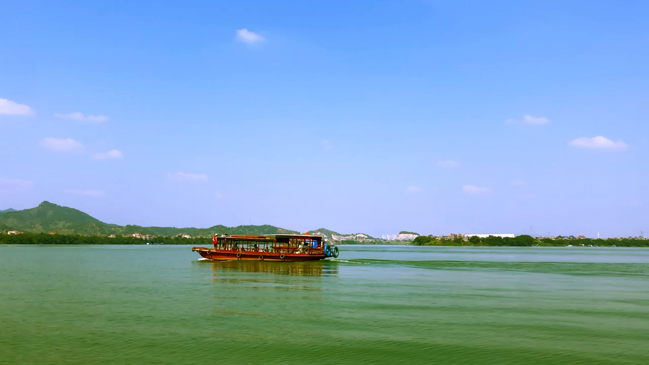 广西梧州市泗州岛风光