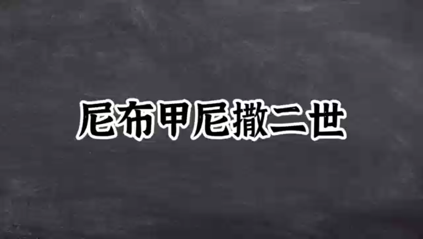 7.29尼布甲尼撒二世是新巴比伦王国著名的国王哔哩哔哩bilibili